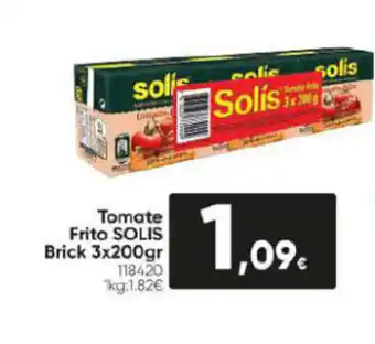 Family Cash Tomate Frito SOLIS Brick 3x200gr 118420 ¹kg:1.82€ oferta