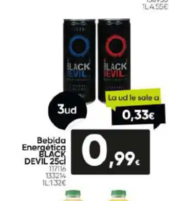 Family Cash Bebida Energética BLACK DEVIL 25cl 117116 133214 11:1.32€ oferta
