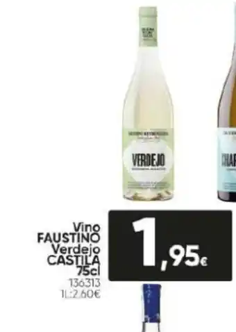 Family Cash Vino FAUSTINO Verdejo CASTILA 75cl 136313 11:2.60€ oferta