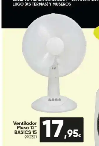 Family Cash Ventilador Mesa 12" BASICS 15 992321 oferta