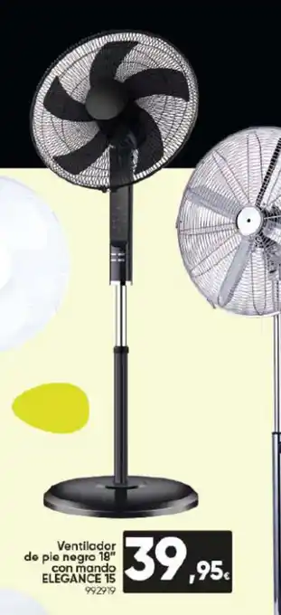 Family Cash Ventilador de pie negro 18" oferta