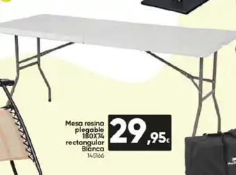 Family Cash Mesa resina plegable 180X74 rectangular Blanca oferta