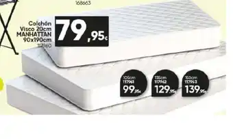 Family Cash Colchón Visco 20cm MANHATTAN 90x190cm 117960 oferta