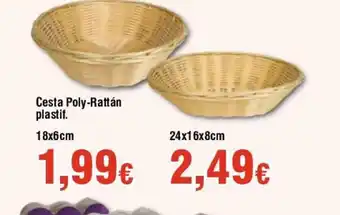 FROIZ Cesta Poly-Rattán plastif. 18x6cm oferta