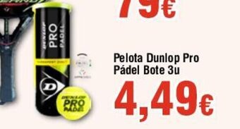 FROIZ Pelota Dunlop Pro Pádel Bote 3u oferta