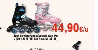 FROIZ Jack London Patín Ajustable Adal Pro L (39-42) M (35-38) Rosa M (35-38) oferta