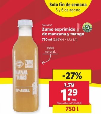 Lidl Zumo solevita oferta