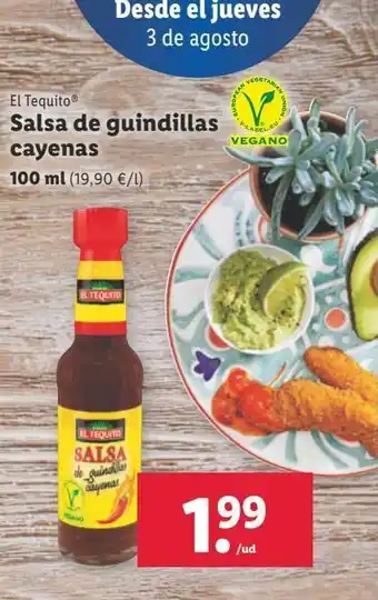 Lidl Salsa picante el tequito oferta