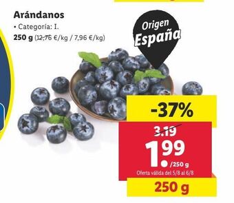 Lidl Arándanos oferta