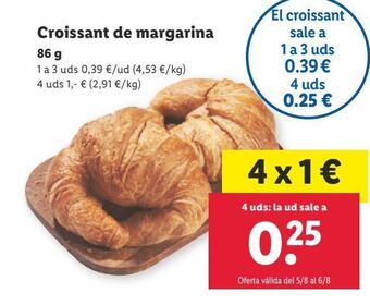 Lidl Croissants de mantequilla oferta