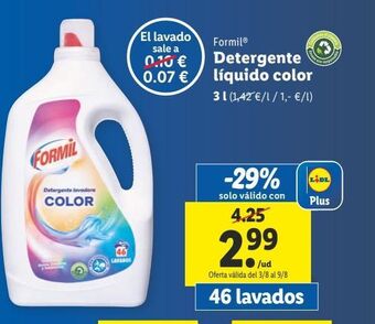 Lidl Detergente líquido formil oferta