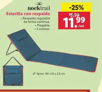 Lidl Esterilla de playa rocktrail oferta