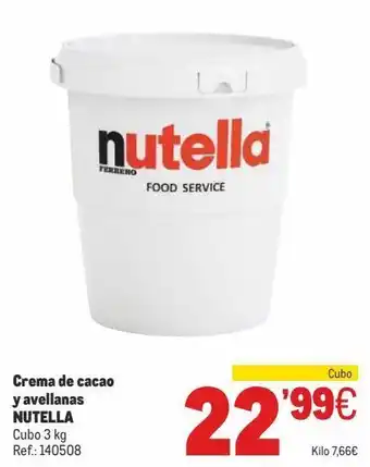 Makro Crema de cacao nutella oferta