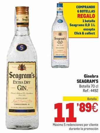 Makro Ginebra seagram's oferta