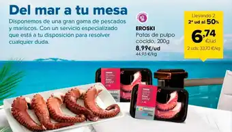 Autoservicios Familia Pulpo cocido eroski oferta