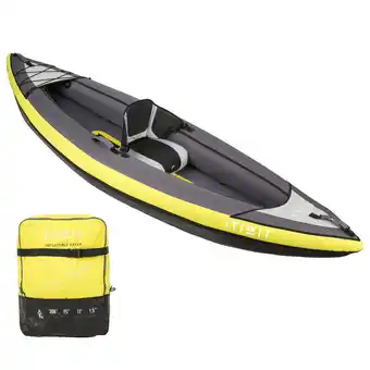 Decathlon Kayak canoa hinchable travesia itiwit amarillo 1 plaza piragüismo oferta