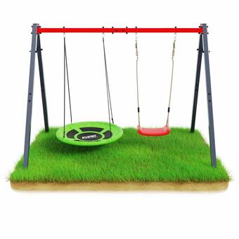Decathlon Columpio doble con nido de cigüeña y columpio infantil oferta