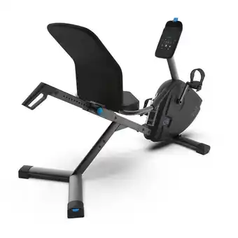 Decathlon Bicicleta estática semitumbado volante inercia 6 kg eb seat bluetooth domyos oferta