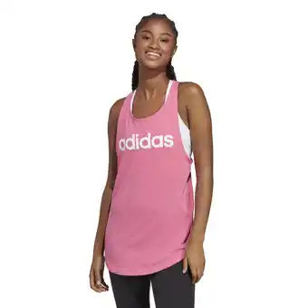 Decathlon Camiseta fitness tirantes mujer adidas rosa oferta