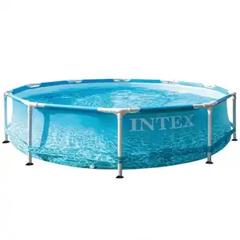 Decathlon Piscina desmontable tubular redonda metal frame beachside intex - 305x76 cm oferta