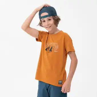 Decathlon Camiseta de montaña y trekking manga corta niños 7-15 años quechua mh100 oferta
