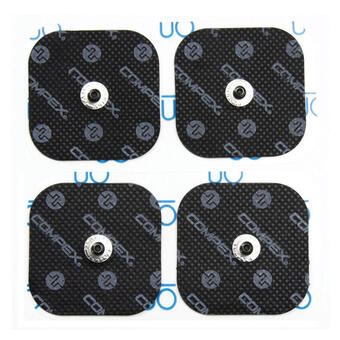 Decathlon Compex 4 electrodos performance snaps 5x5 cm color: negro oferta