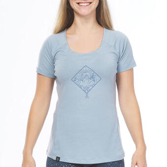 Decathlon Camiseta de escalada y montaña lana merina mujer simond edge oferta