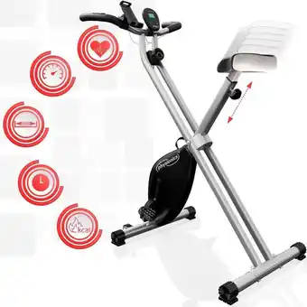 Bicicleta estática plegable x-bike con carga máxima de 120 kg