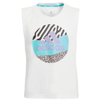 Decathlon Camiseta sin mangas blanca 500 adidas oferta
