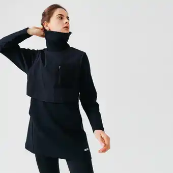 Decathlon Sudadera térmica running cálida mujer warm+ long negro oferta