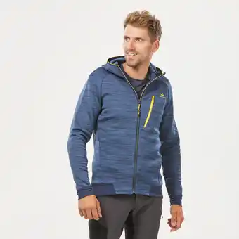 Decathlon Chaqueta polar montaña y trekking con capucha hombre quechua mh900 azul oferta