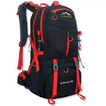 Decathlon Mochila impermeable 50 litros con múltiples bolsillos trekking oferta