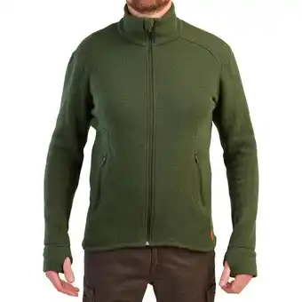 Decathlon Forro polar caza 900 lana cálida hombre solognac verde oferta