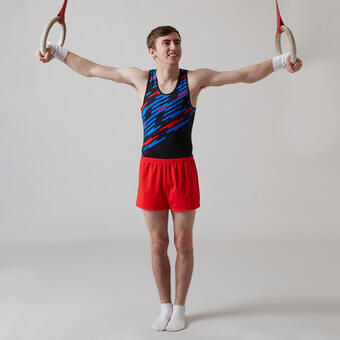 Decathlon Short gimnasia niño rojo oferta
