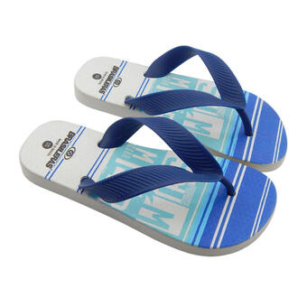 Decathlon Chancla de playa de niño brasileras dedo azul suela de goma oferta