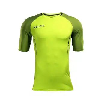 Decathlon Camiseta manga corta kelme camiseta m/c montes jr unisex jr lima y negro oferta