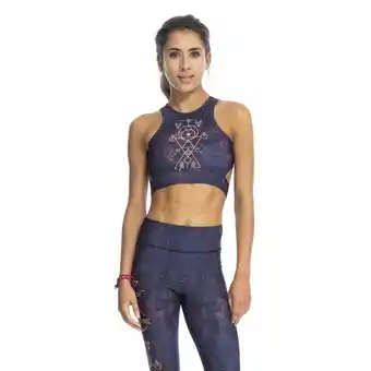 Decathlon Sujetador top deportivo de mujer para yoga de poliéster reciclado terrestrial oferta
