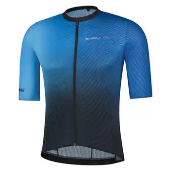 Decathlon Maillot m/c s-phyre leggera shimano azul oferta