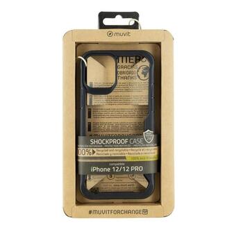 Decathlon Muvit for change funda apple iphone 12/12 pro shockproof 2m transparente/negro oferta
