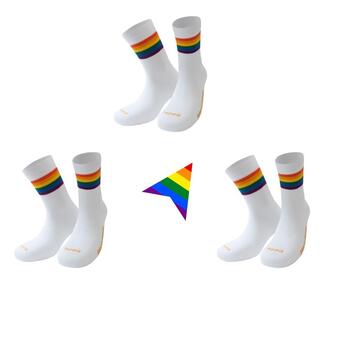 Decathlon Pippo amsterdam road socks statement pride edición limitada 3 piezas oferta