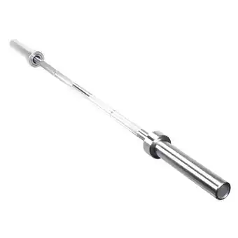 Decathlon Barra olímpica 1.20 m 50 mm 6.5 kg aguanta 250 kg con rodamientos oferta