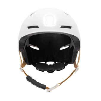 Decathlon Casco patinete eléctrico patines y skate olsson and brothers urban light blanco oferta