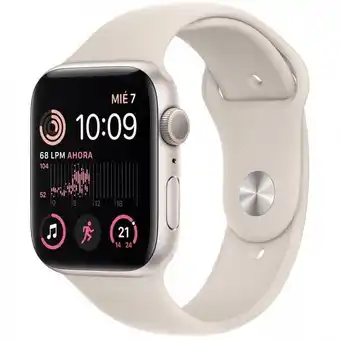 Decathlon Smartwatch apple watch se gps segunda gen 44mm aluminio starlight correa beige oferta