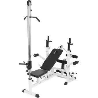Decathlon Multiestación musculación con torre de tiro gorilla sports negro oferta