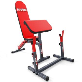 Decathlon Set de entrenamiento con banco de pesas + rack de barras + banco de curl oferta