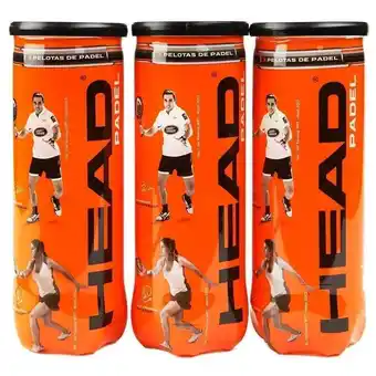 Decathlon Pack 3 botes head padel profesional oferta