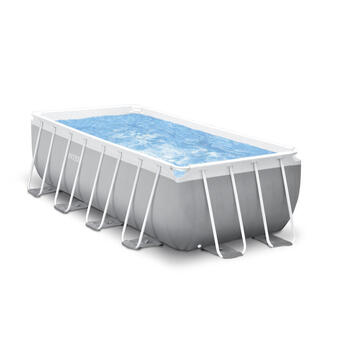 Decathlon Piscina desmontable rectangular prism frame intex + depuradora - 400x200x100 cm oferta