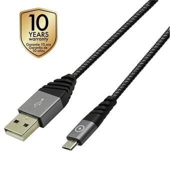 Decathlon Muvit tiger cable usb micro usb 2,4a 1,2m gris oferta