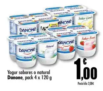 Unide Supermercados Danone Yogur Sabores O Natural Pack 4 X 120 G oferta
