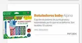 Dideco 10 alpeso baby ma ma primera my pe fo rotuladores baby alpino caja de rotuladores de punta gruesa y redondeada, por lo oferta